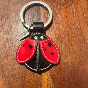 Rare Coach Ladybug key fob